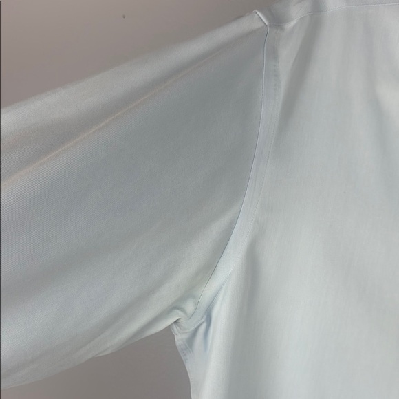 Blu by Polifroni Light Blue Classic Dress Shirt Button-Down Style Size 15.5 - Picture 4 of 9